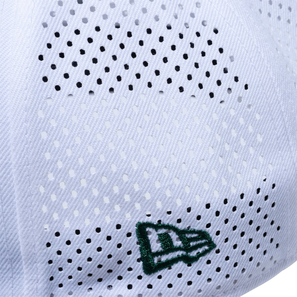 【ゴルフ】 9FIFTY Original Fit Laser Perforated ボックスロゴ ホワイト × フィールドグリーン/スノーホワイト - 13517897-OSFM | NEW ERA ニューエラ公式オンラインストア