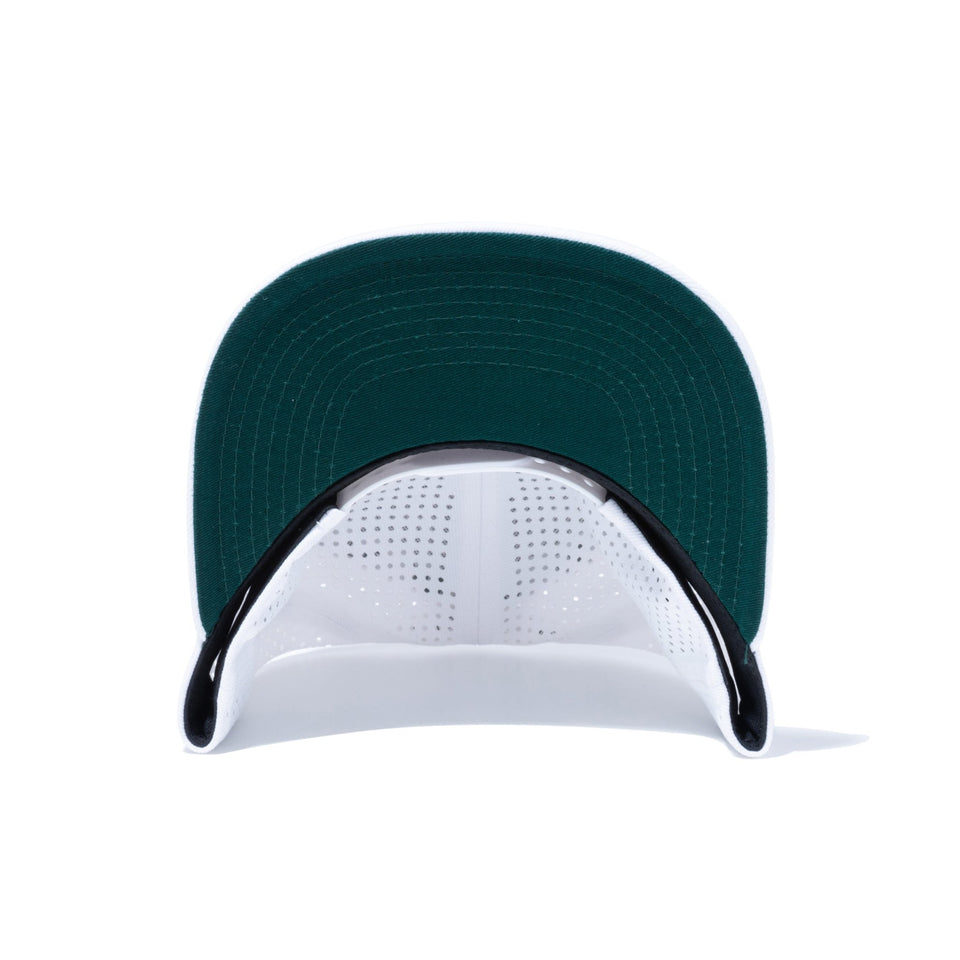 【ゴルフ】 9FIFTY Original Fit Laser Perforated ボックスロゴ ホワイト × フィールドグリーン/スノーホワイト - 13517897-OSFM | NEW ERA ニューエラ公式オンラインストア