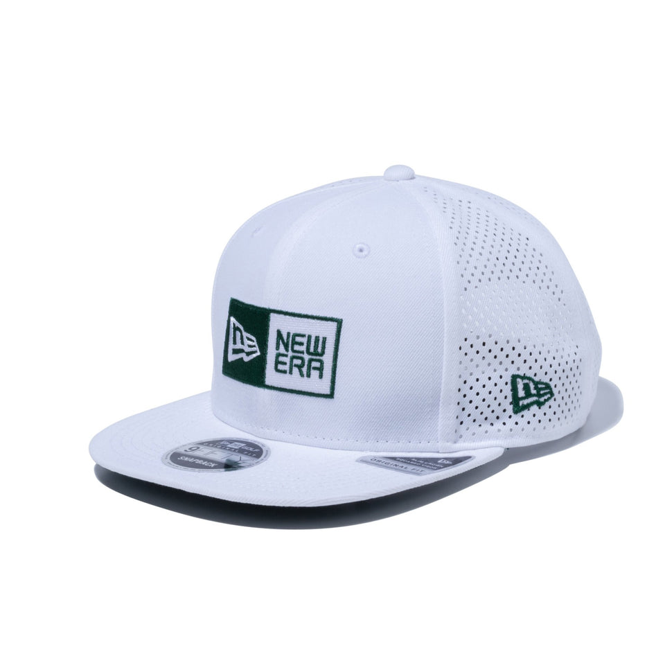 【ゴルフ】 9FIFTY Original Fit Laser Perforated ボックスロゴ ホワイト × フィールドグリーン/スノーホワイト - 13517897-OSFM | NEW ERA ニューエラ公式オンラインストア