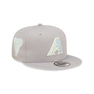 9FIFTY Pastel Patch アリゾナ・ダイヤモンドバックス グレー ライトブルーアンダーバイザー - 13699584-SM | NEW ERA ニューエラ公式オンラインストア