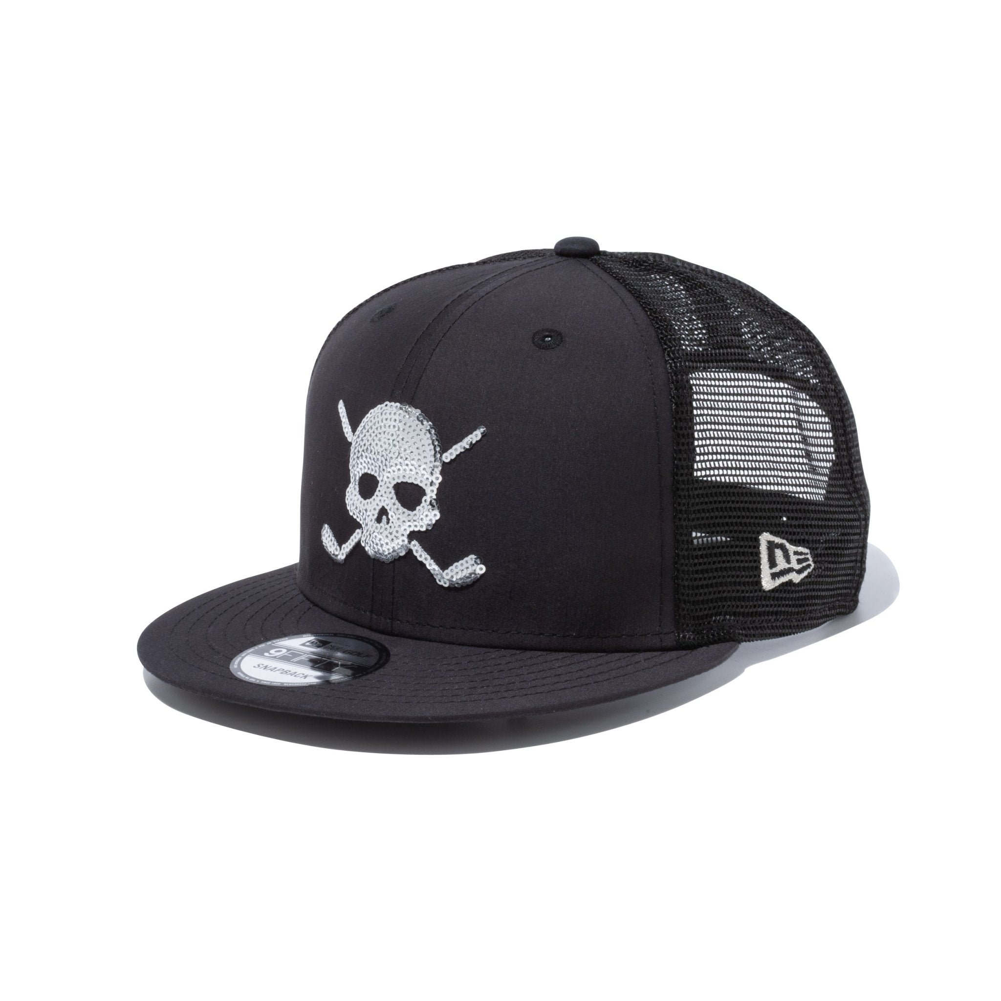 ニューエラ 2023 9FIFTY トラッカー Skull SHELTECH ブラック 13517889