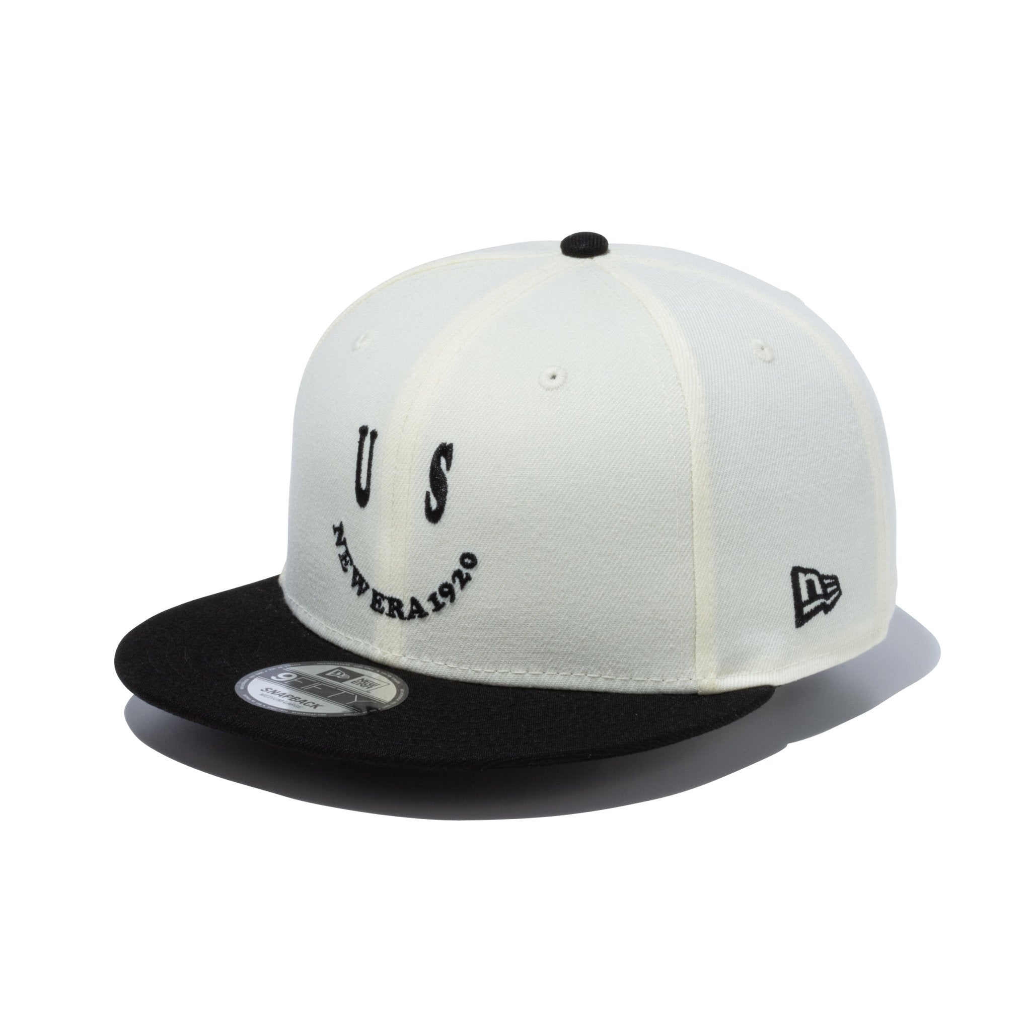 9FIFTY Smile US NEWERA 1920 クロームホワイト ブラックバイザー