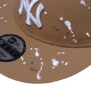 9FIFTY Splash Embroidery スプラッシュエンブロイダリー ニューヨーク・ヤンキース カーキ - 13328164-SM | NEW ERA ニューエラ公式オンラインストア