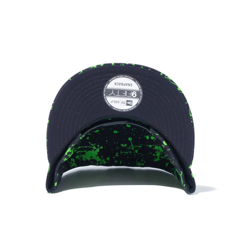 ゴルフ】 9FIFTY Splash Paint スプラッシュペイント スクリプトロゴ ネイビー | ニューエラオンラインストア