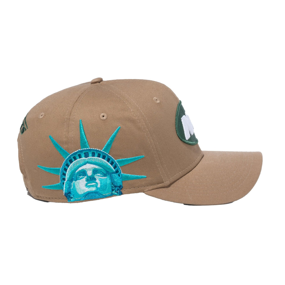 9FIFTY ストレッチスナップ Statue of liberty ニューヨーク・ジェッツ カーキ - 13740180-SM | NEW ERA ニューエラ公式オンラインストア