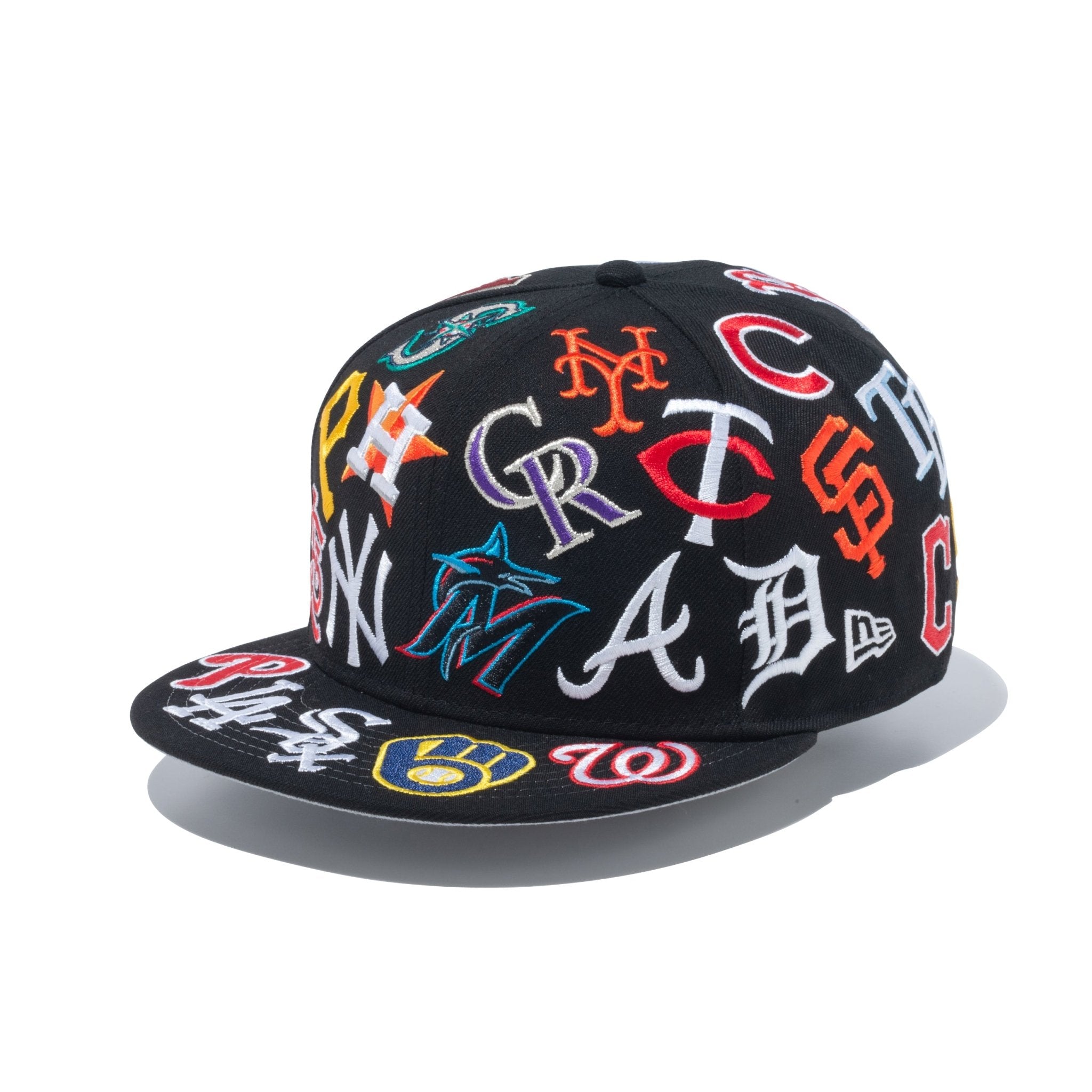 9FIFTY Team Logo Allover MLB ブラック | ニューエラ