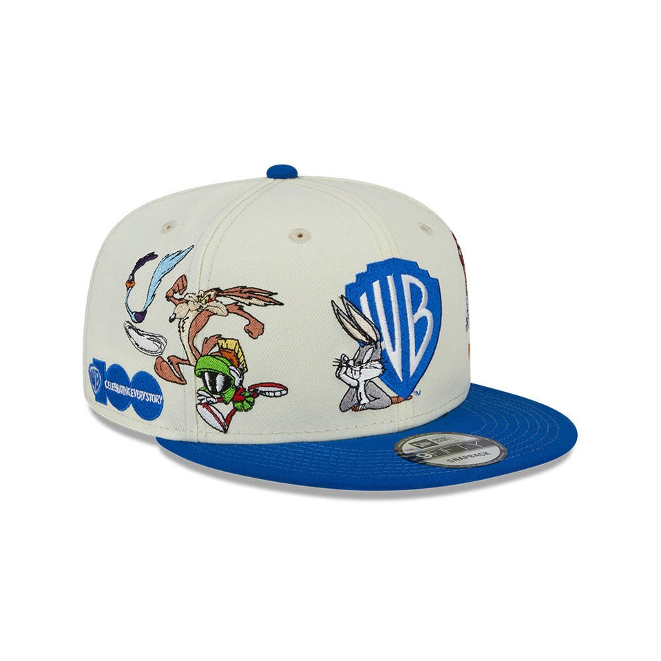 9FIFTY Warner Brother's 100th Anniversary Shield Modern クローム