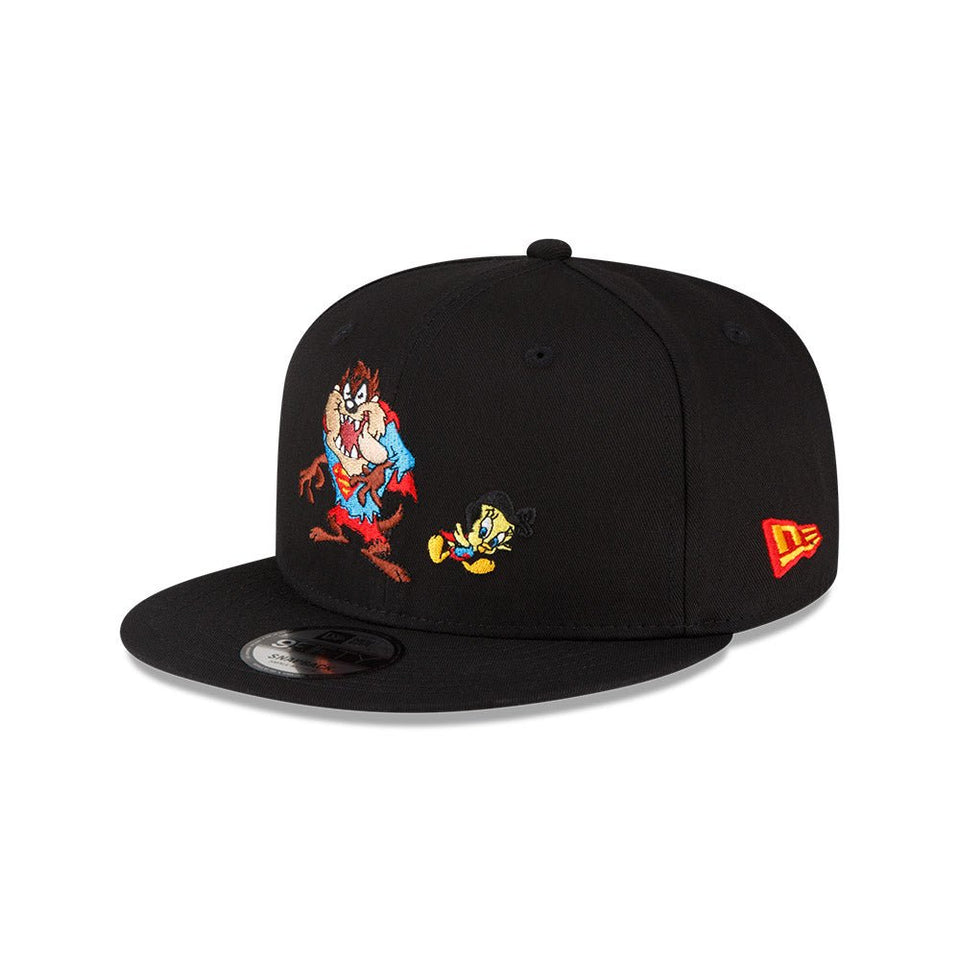 9FIFTY WB 100th Year Looney Tunes x Superhero Mashup Pack タズマニアン・デビル  トゥイーティー ブラック