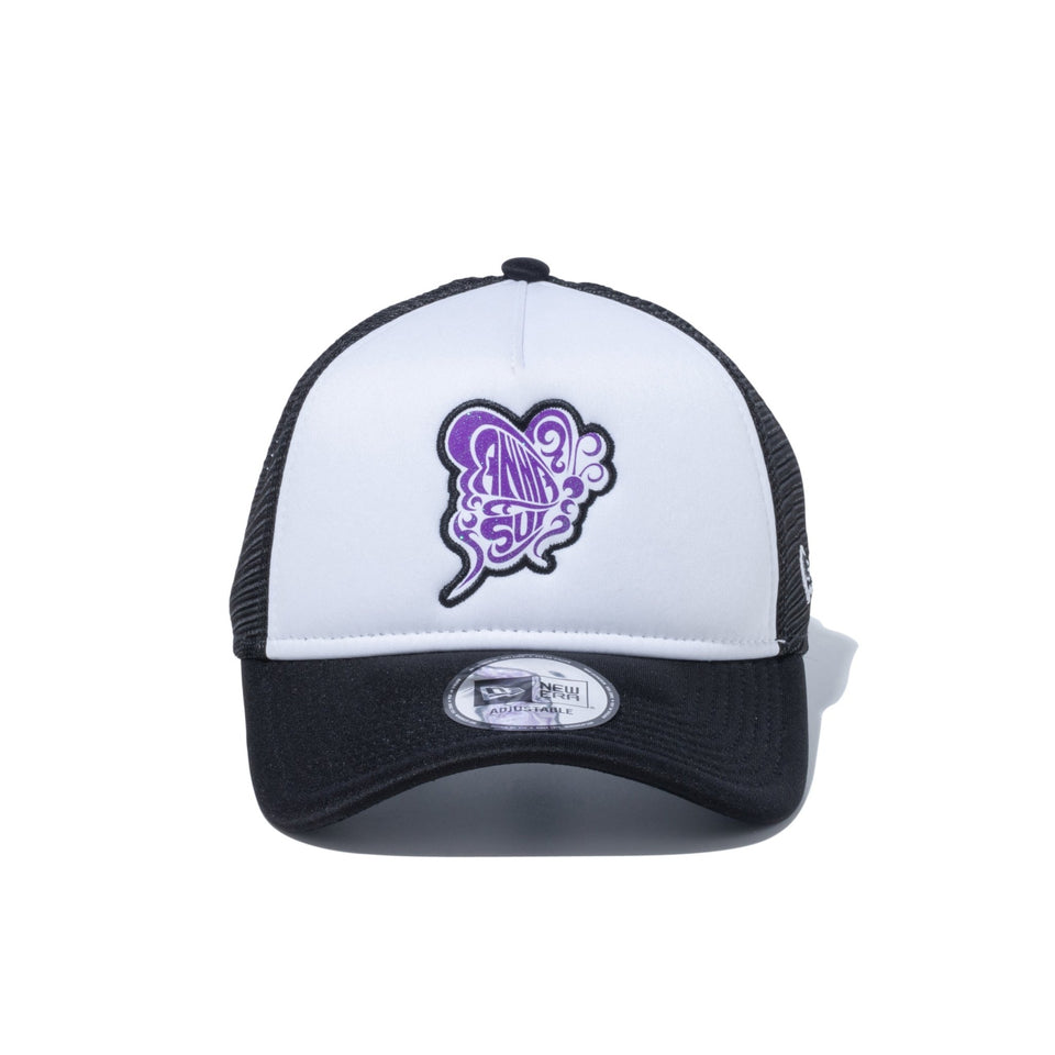 9FORTY A-Frame トラッカー ANNA SUI アナ スイ バタフライパッチ ホワイト/ブラック - 14124538-OSFM | NEW ERA ニューエラ公式オンラインストア