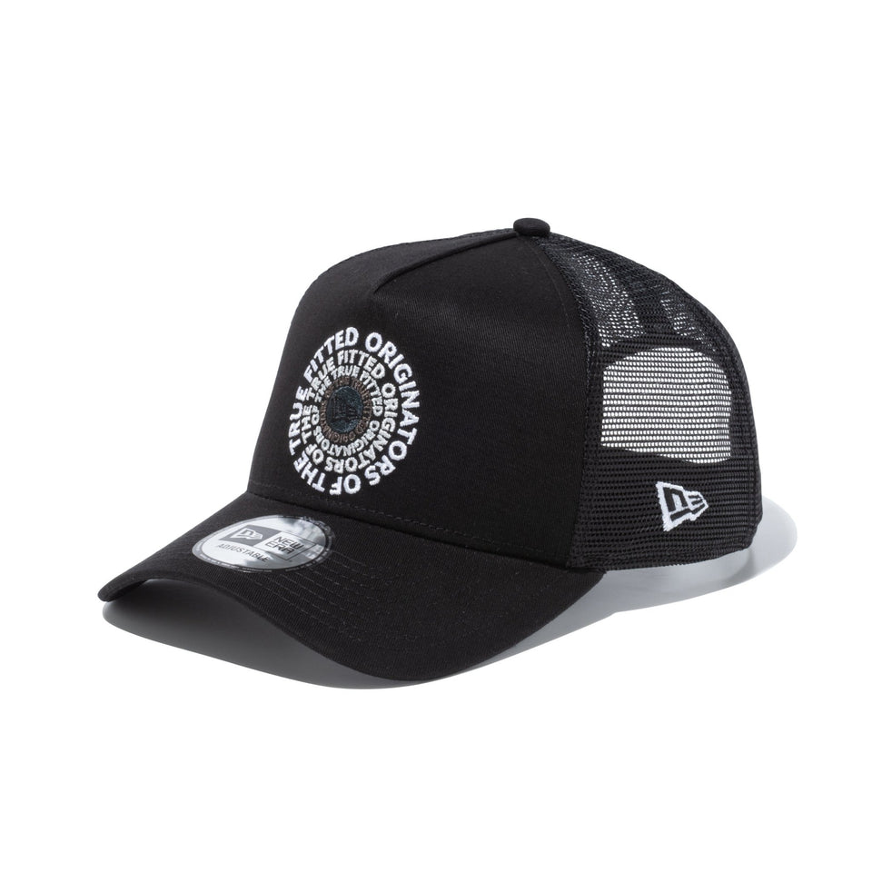 9FORTY A-Frame トラッカー Circle OOTTF サークルロゴ ブラック × マルチカラー ブラックメッシュ - 13515904-OSFM | NEW ERA ニューエラ公式オンラインストア