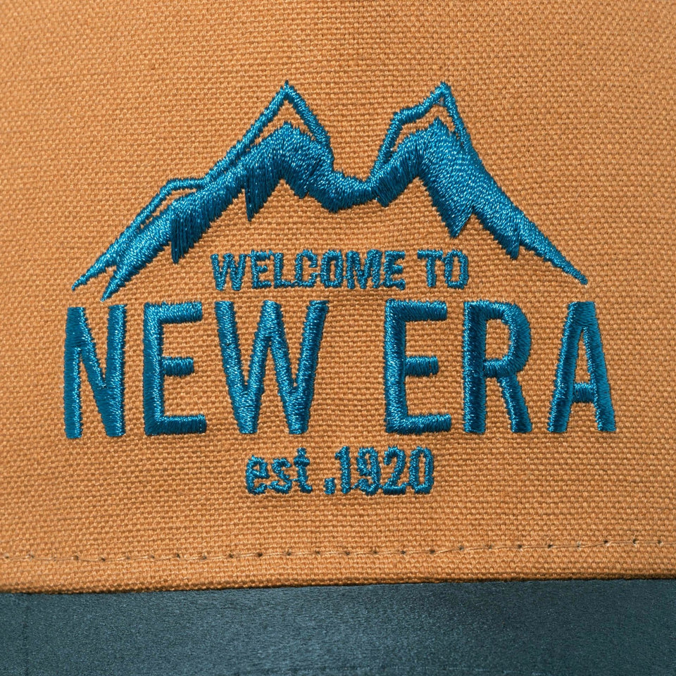 9FORTY A-Frame Duck Canvas ダックキャンバス Walcome to New Era ライトブロンズ グリーンスウェードバイザー【ニューエラアウトドア】 - 13327708-OSFM | NEW ERA ニューエラ公式オンラインストア