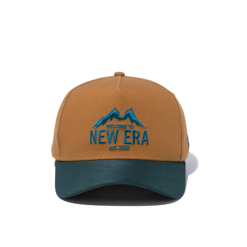 9FORTY A-Frame Duck Canvas ダックキャンバス Walcome to New Era ライトブロンズ グリーンスウェードバイザー【ニューエラアウトドア】 - 13327708-OSFM | NEW ERA ニューエラ公式オンラインストア