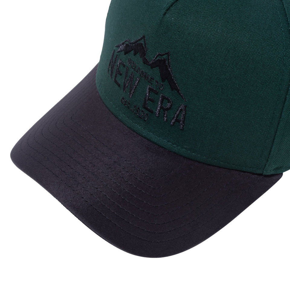 9FORTY A-Frame Duck Canvas ダックキャンバス Walcome to New Era ダークグリーン ブラックスウェードバイザー【ニューエラアウトドア】 - 13327709-OSFM | NEW ERA ニューエラ公式オンラインストア