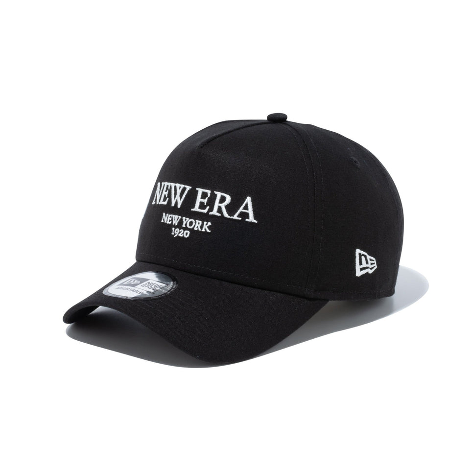 9FORTY A-Frame Flax Cotton NEW ERA NEW YORK 1920 ブラック