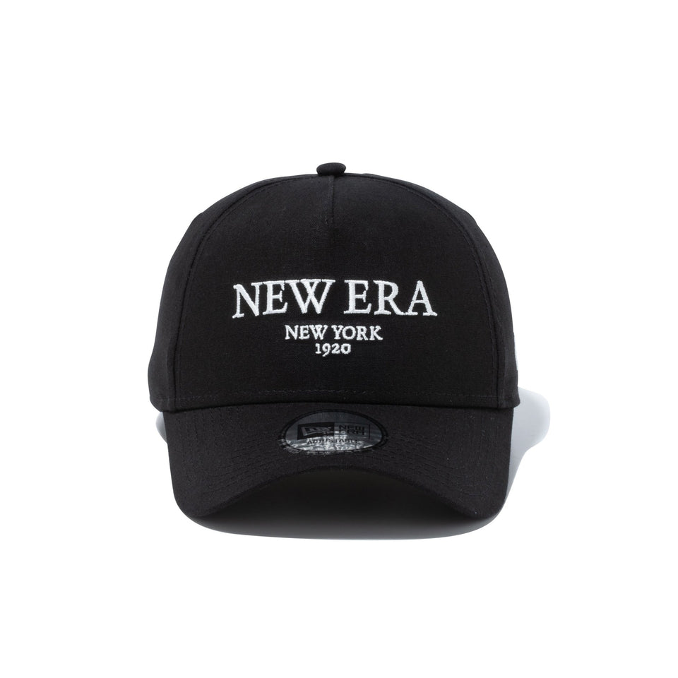 9FORTY A-Frame Flax Cotton NEW ERA NEW YORK 1920 ブラック - 13515929-OSFM | NEW ERA ニューエラ公式オンラインストア