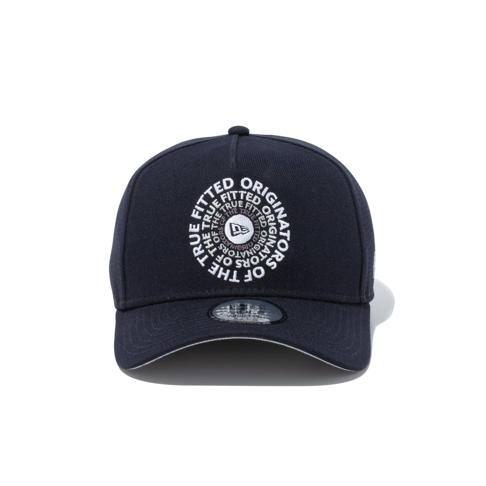 【ゴルフ】 9FORTY A-Frame Laser Perforated サークルロゴ ネイビー × スノーホワイト/グレートーン - 13517970-OSFM | NEW ERA ニューエラ公式オンラインストア