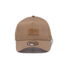 9FORTY A-Frame トラッカー Leather Patch ボックスロゴ カーキ - 13515924-OSFM | NEW ERA ニューエラ公式オンラインストア