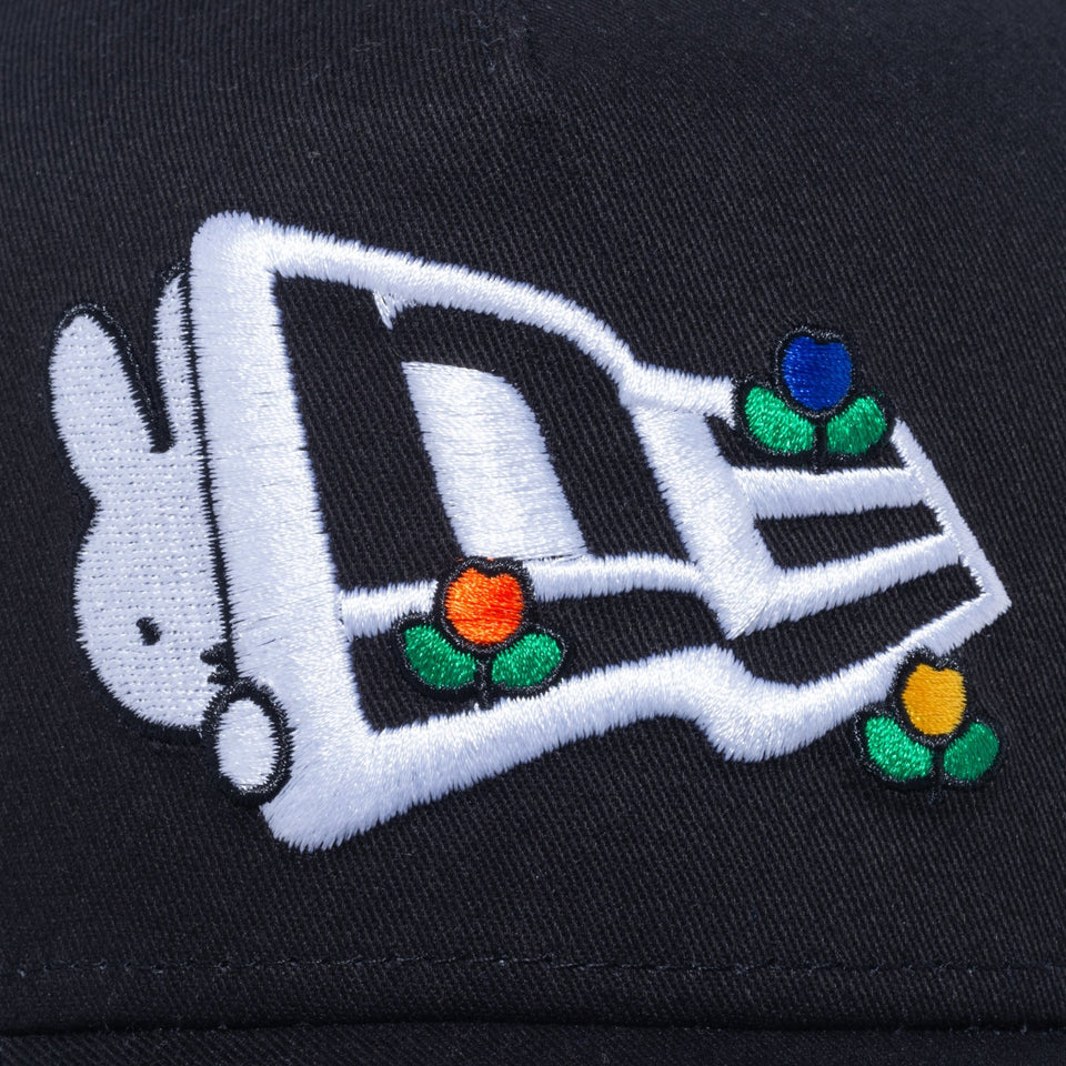 【ゴルフ】9FORTY A-Frame miffy ミッフィー フラッグロゴ ブラック - 13327904-OSFM | NEW ERA ニューエラ公式オンラインストア