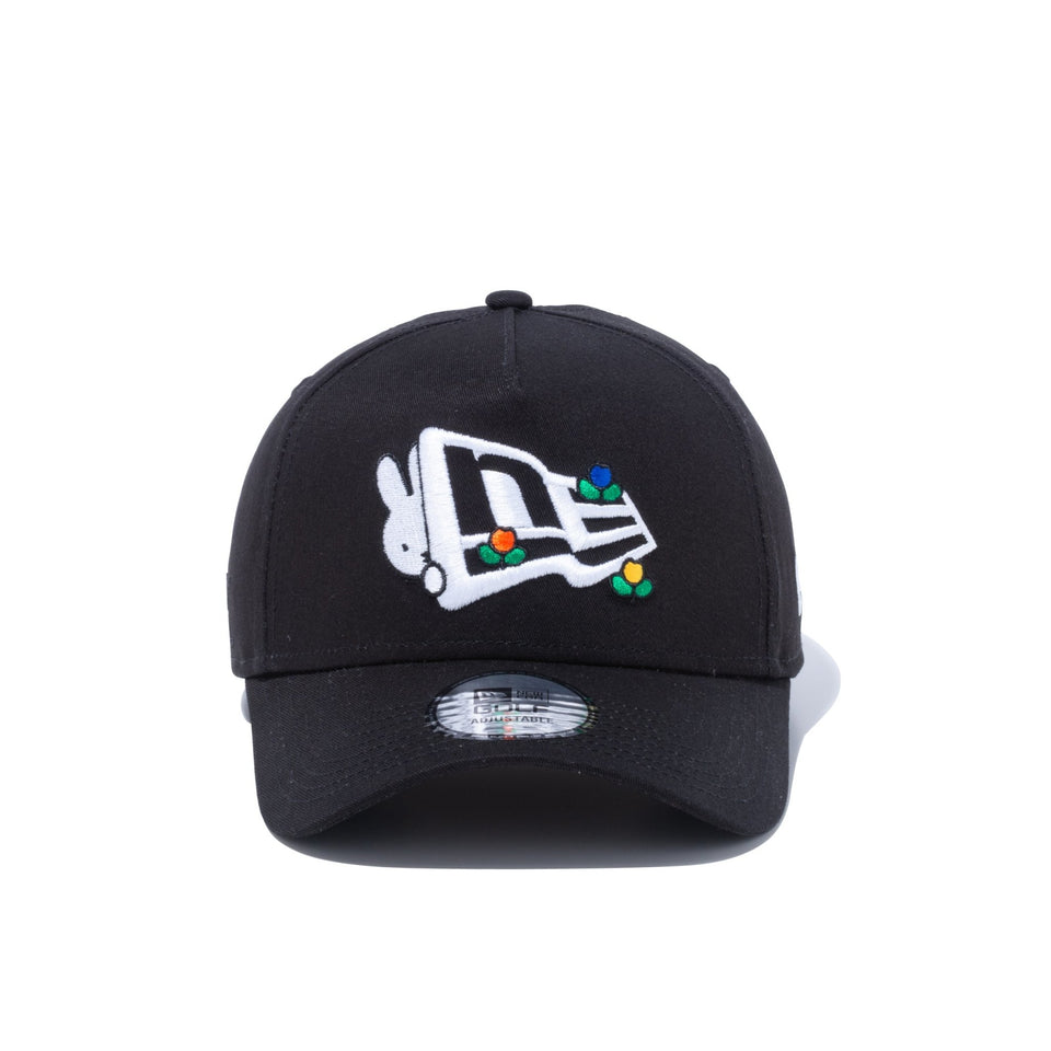 【ゴルフ】9FORTY A-Frame miffy ミッフィー フラッグロゴ ブラック - 13327904-OSFM | NEW ERA ニューエラ公式オンラインストア