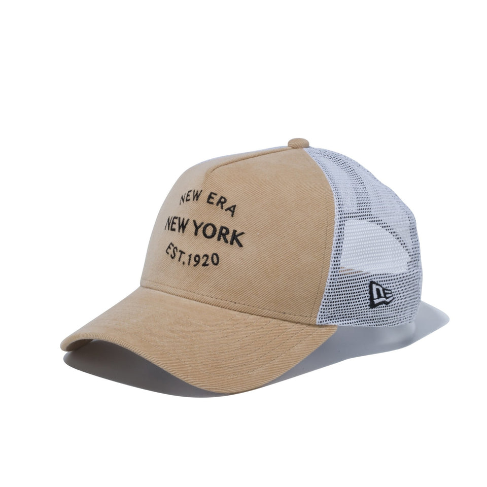 9FORTY A-Frame トラッカー マイクロコーデュロイ NEW ERA NEW YORK