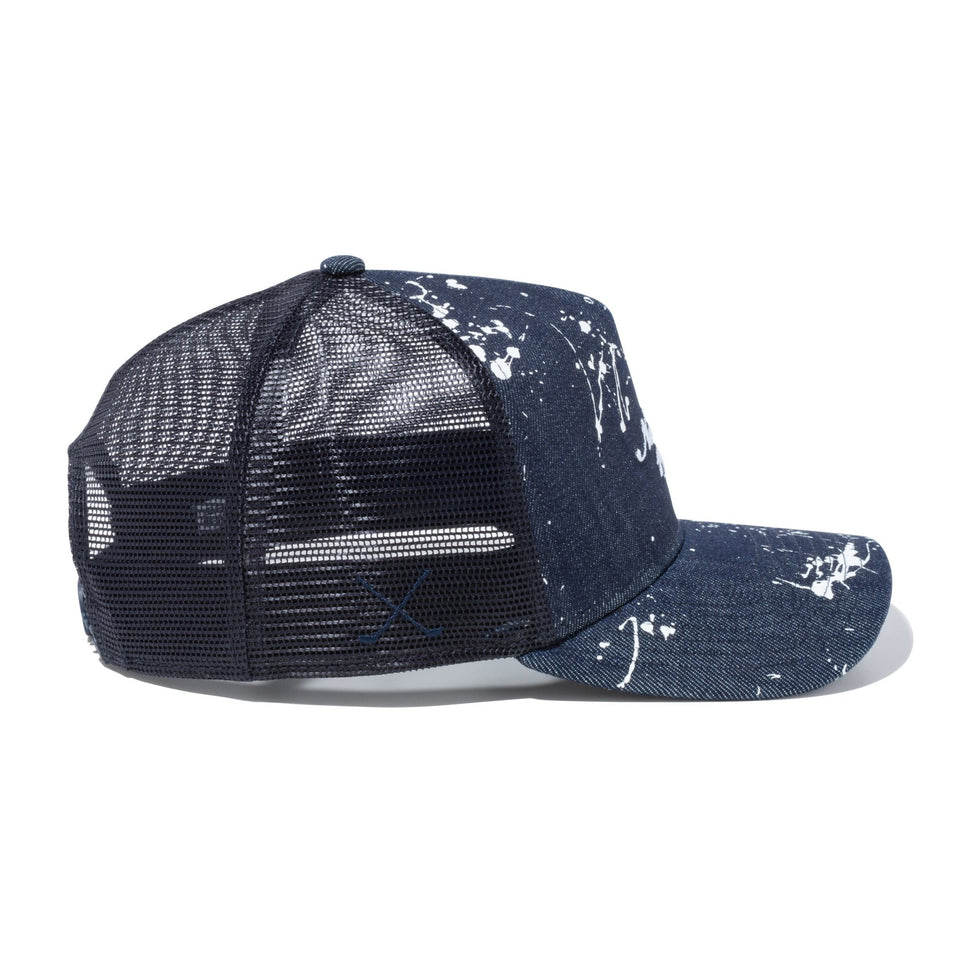 【ゴルフ】 9FORTY A-Frame トラッカー Splash Print スプラッシュペイント インディゴデニム × スノーホワイト - 13517925-OSFM | NEW ERA ニューエラ公式オンラインストア