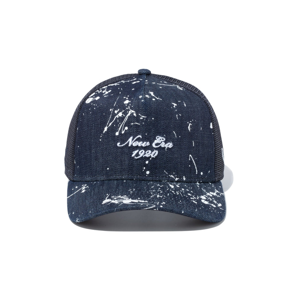 【ゴルフ】 9FORTY A-Frame トラッカー Splash Print スプラッシュペイント インディゴデニム × スノーホワイト - 13517925-OSFM | NEW ERA ニューエラ公式オンラインストア