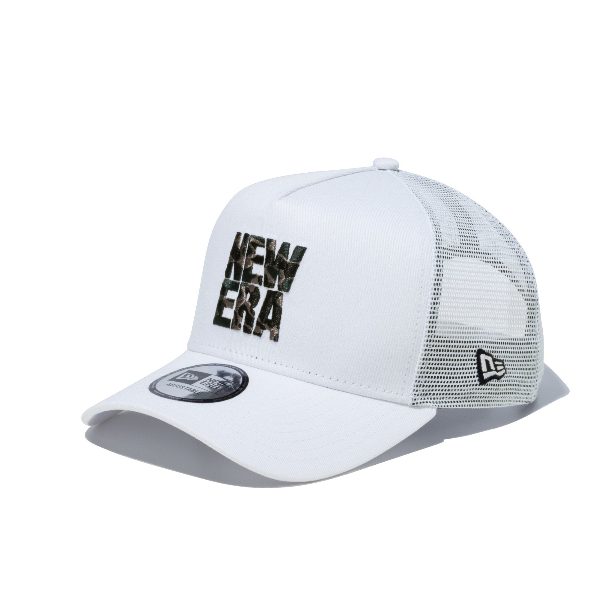 9FORTY A-Frame トラッカー Square NEW ERA スクエアニューエラ ホワイト カモフラージュ