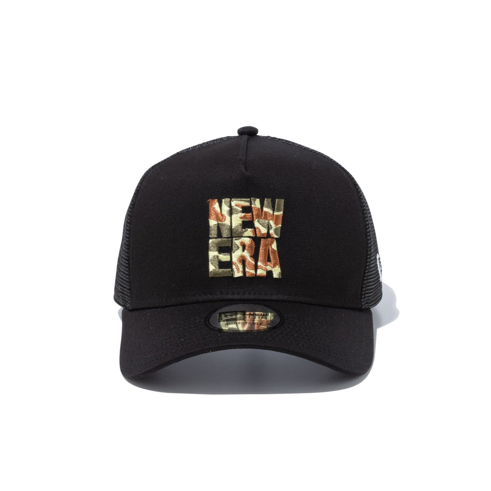 9FORTY A-Frame トラッカー Square NEW ERA スクエアニューエラ ブラック カモフラージュ