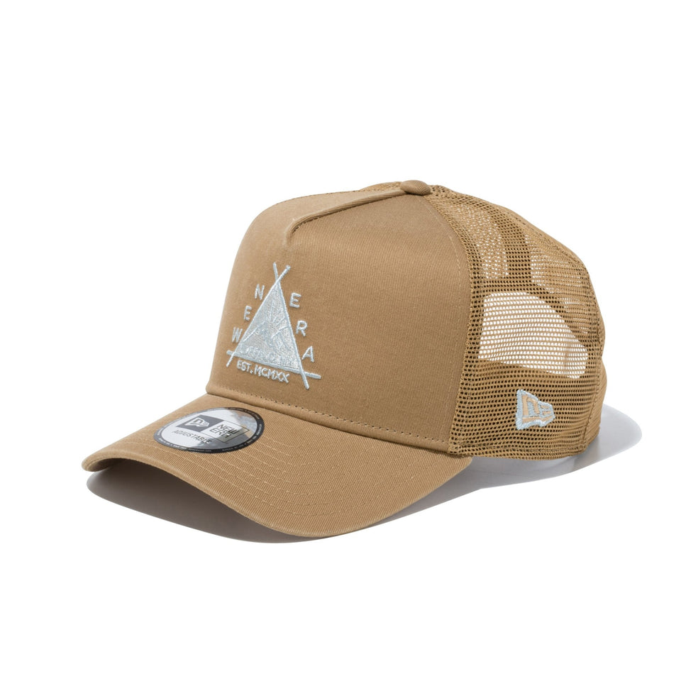 9FORTY A-Frame トラッカー Triangle Sunrise Logo カーキ 【ニューエラアウトドア】 - 13516241-OSFM | NEW ERA ニューエラ公式オンラインストア