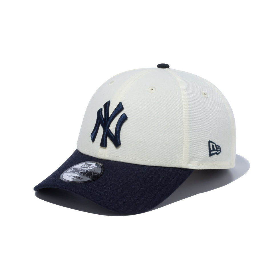 ニューエラ 帽子 キャップ 9FORTY ヤンキース new era ネイビー白