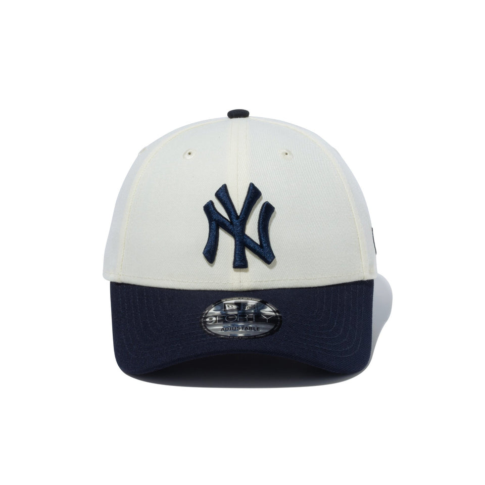ニューエラ 帽子 キャップ 9FORTY ヤンキース new era ネイビー白