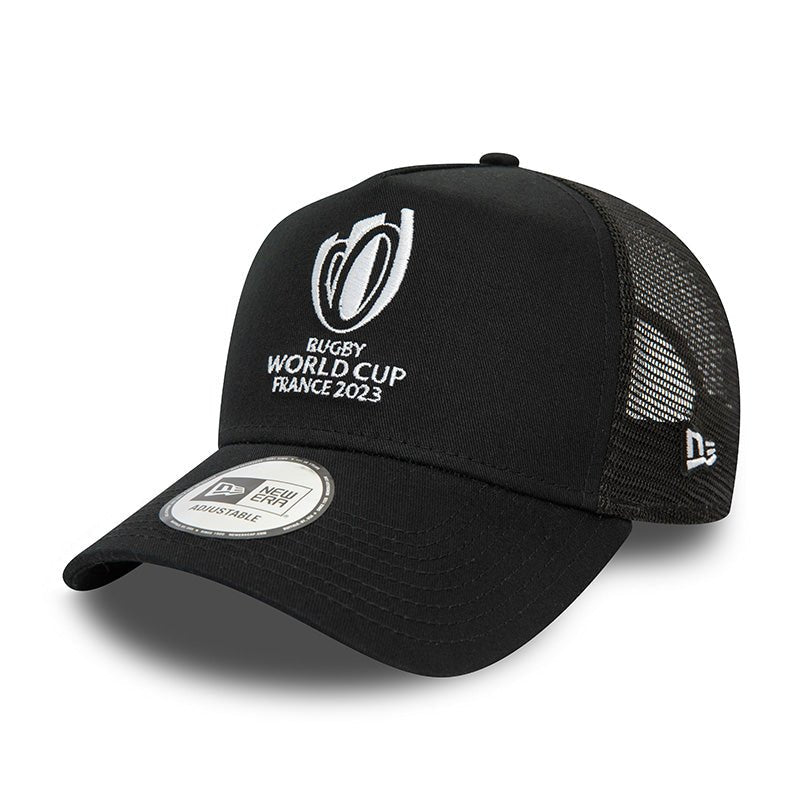 9FORTY トラッカー Rugby World Cup 2023 オフィシャルロゴ ブラック × ホワイト