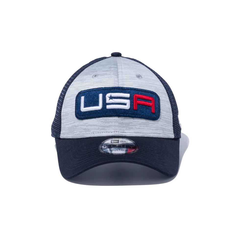 9FORTY トラッカー RYDER CUP 2023 USA ネイビー / グラファイト - 13697307-OSFM | NEW ERA ニューエラ公式オンラインストア