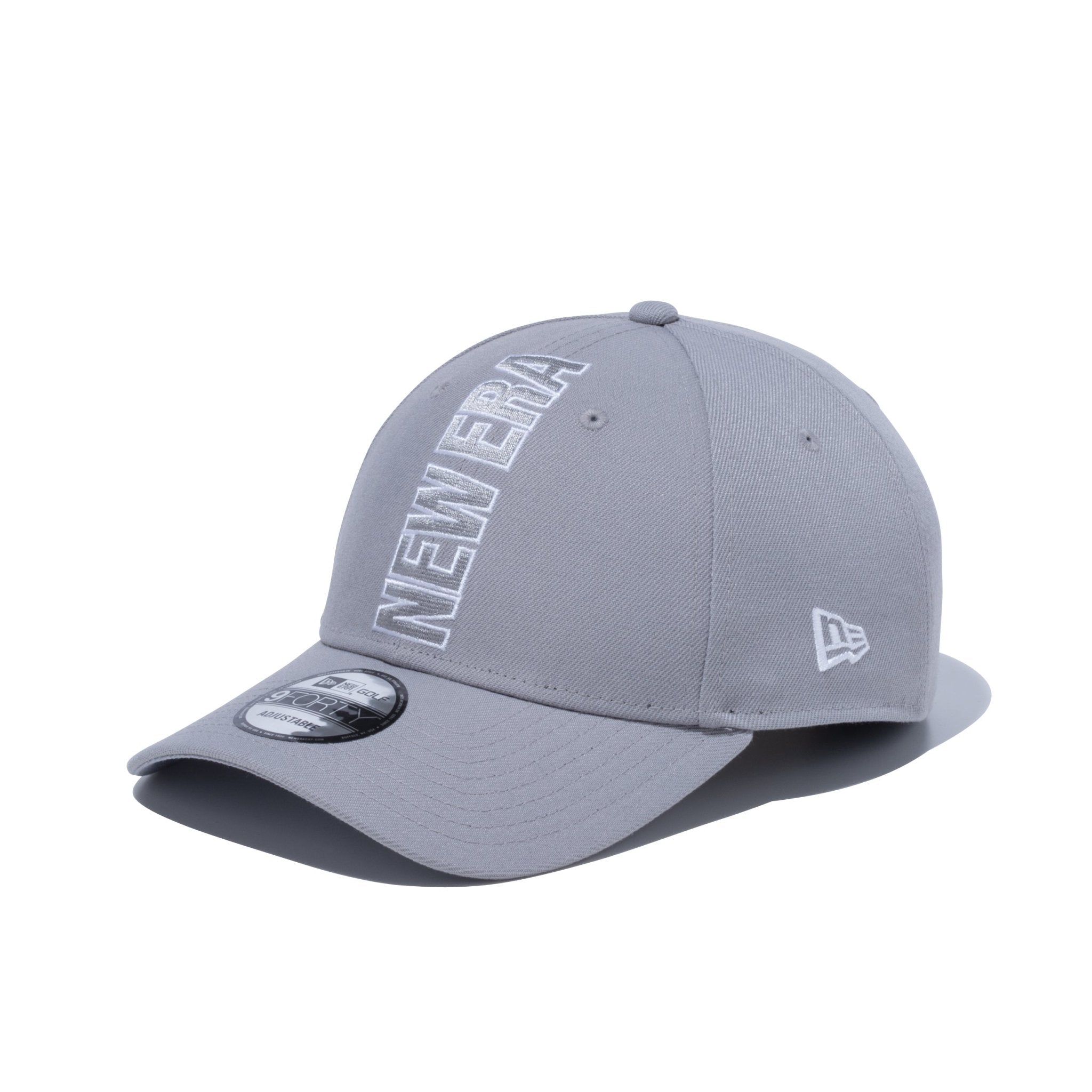 【ゴルフ】 9FORTY Vertical Logo バーチカルロゴ NEW ERA グレー