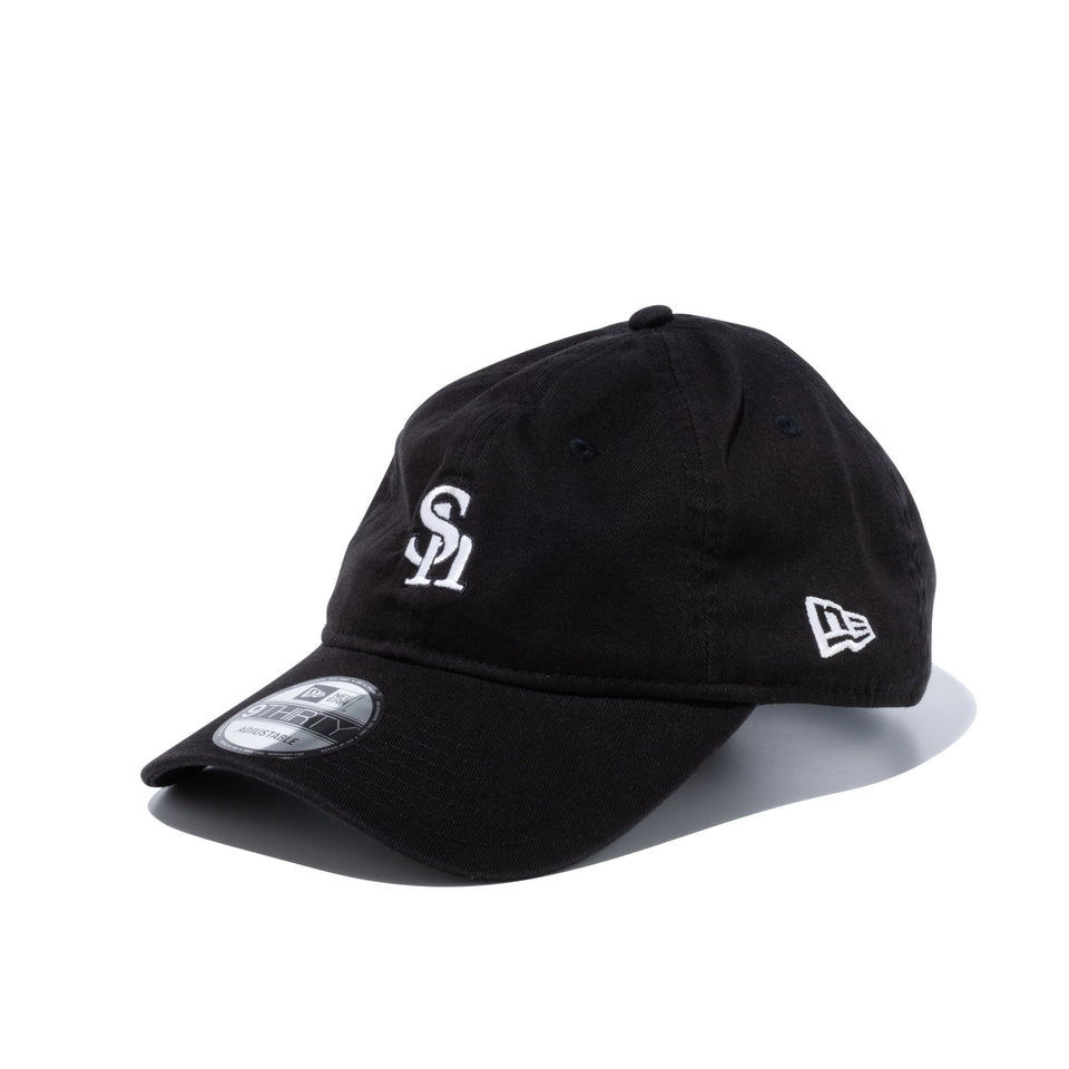 9THIRTY 福岡ソフトバンクホークス ウォッシュドコットン ミニロゴ ブラック × スノーホワイト - 13562150-OSFM | NEW ERA ニューエラ公式オンラインストア