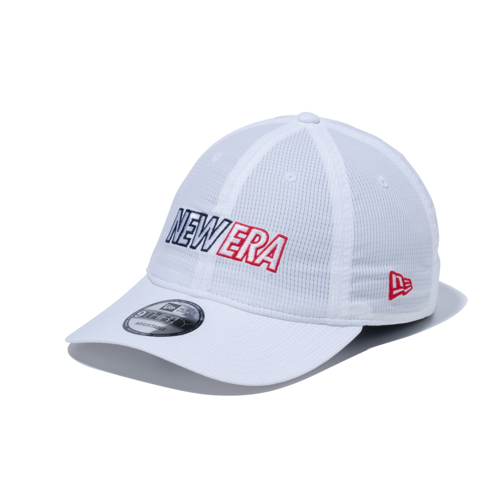 9THIRTY Performance Cap Dot Air ホワイト × トリコロール 