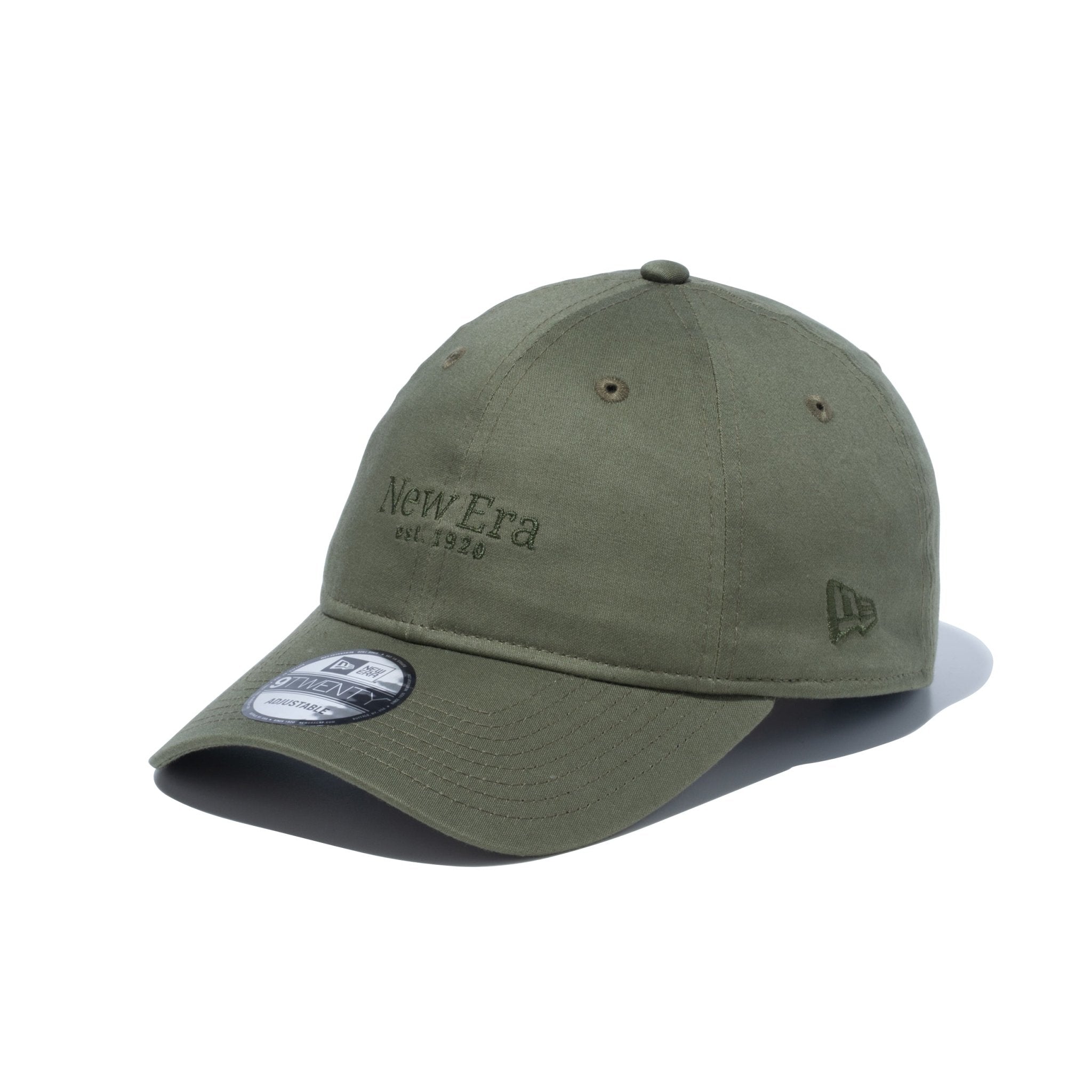 9TWENTY Fabric Series バックサテン New Era est. 1920 オリーブグリーン