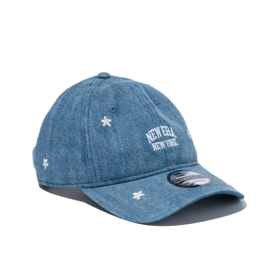 9TWENTY Floral Pattern NEW ERA NEW YORK ウォッシュドデニム - 13516067-OSFM | NEW ERA ニューエラ公式オンラインストア