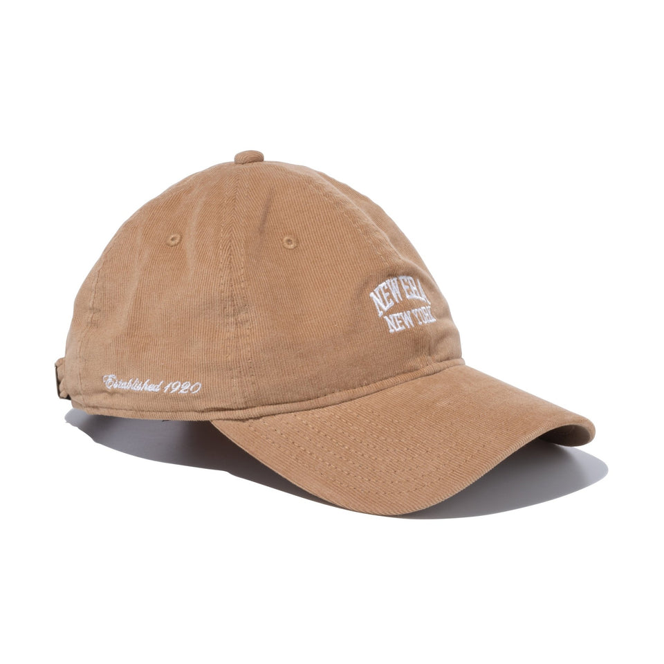 9TWENTY Micro Corduroy マイクロコーデュロイ アーチロゴ Mベージュ - 13750680-OSFM | NEW ERA ニューエラ公式オンラインストア