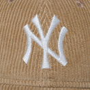 9TWENTY MLB Corduroy コーデュロイ ニューヨーク・ヤンキース ベージュ - 13751034-OSFM | NEW ERA ニューエラ公式オンラインストア