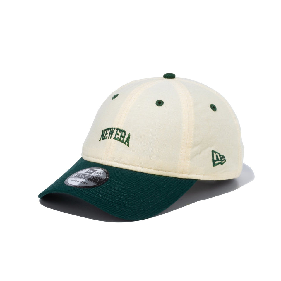 9TWENTY Oxford オックスフォード カレッジロゴ イエロー　ダークグリーンバイザー - 13516052-OSFM | NEW ERA ニューエラ公式オンラインストア