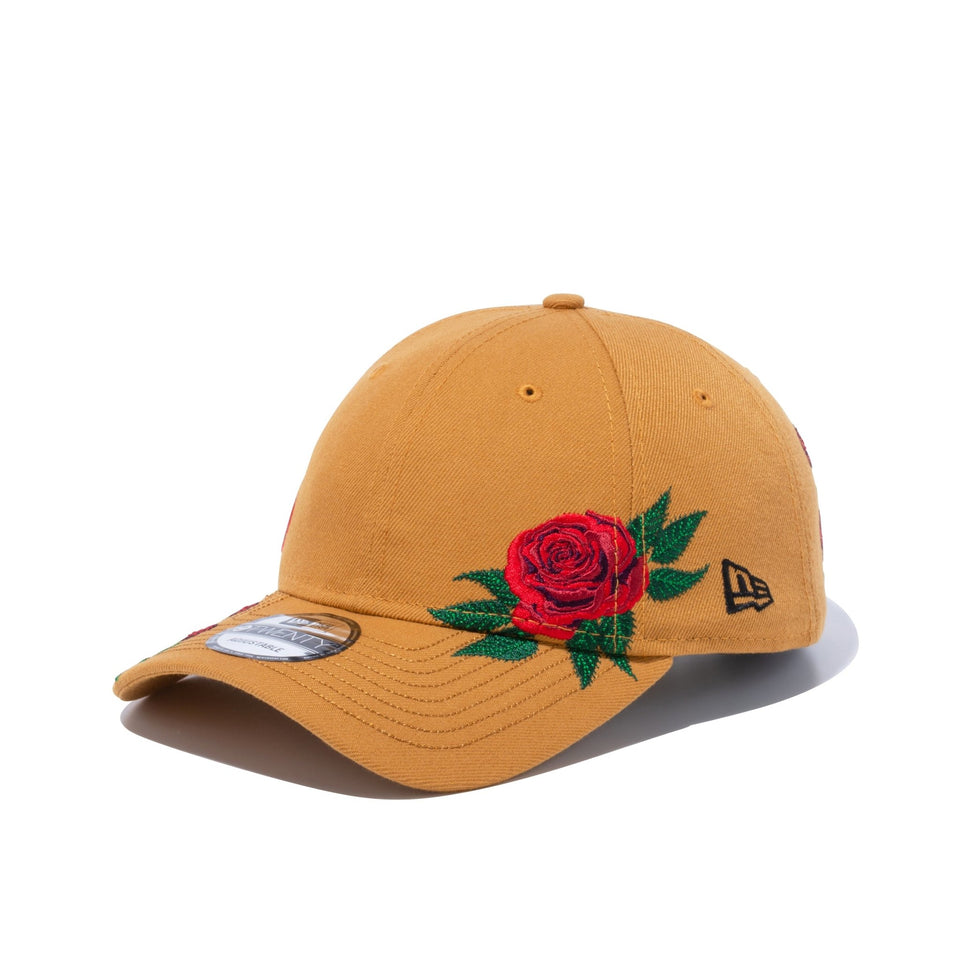 9TWENTY Rose Embroidery タン | ニューエラオンラインストア