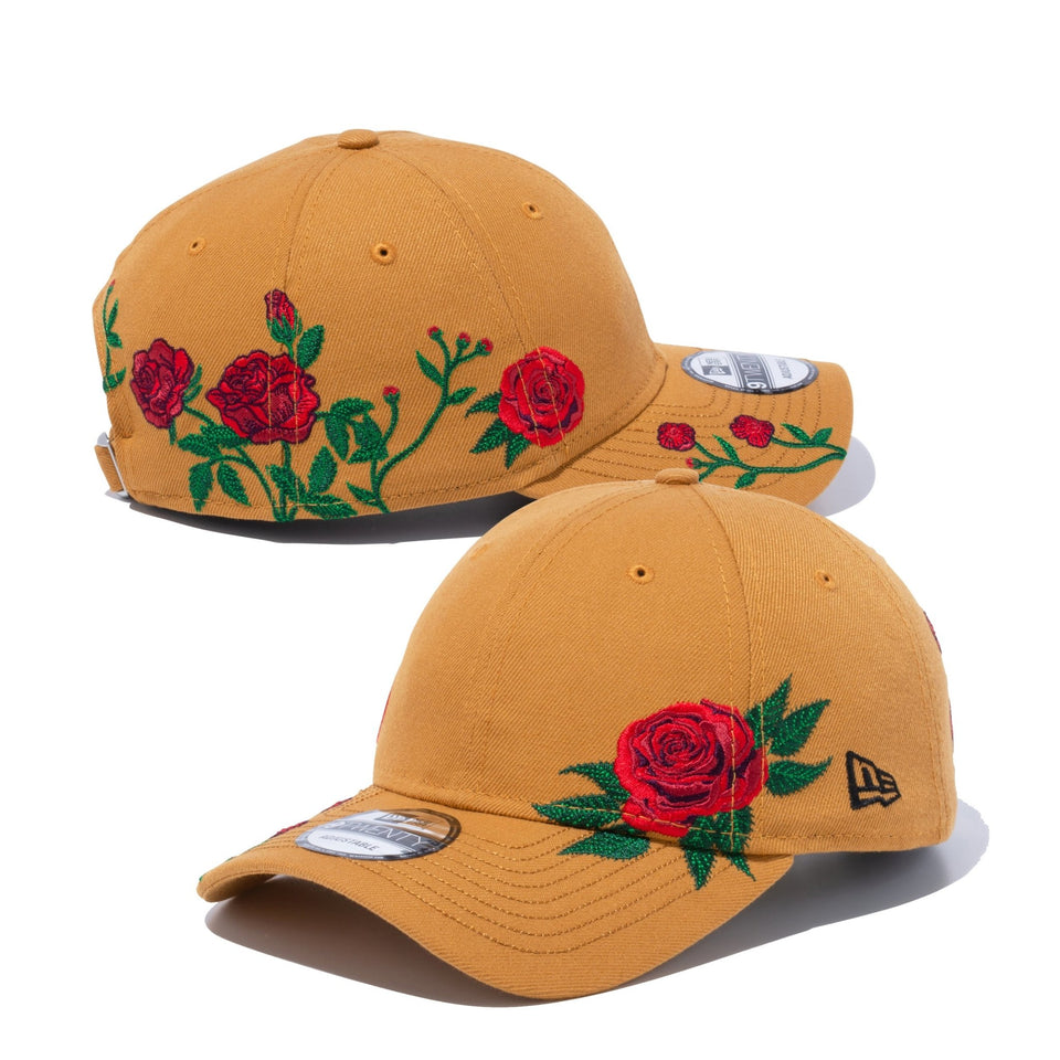 9TWENTY Rose Embroidery タン | ニューエラオンラインストア