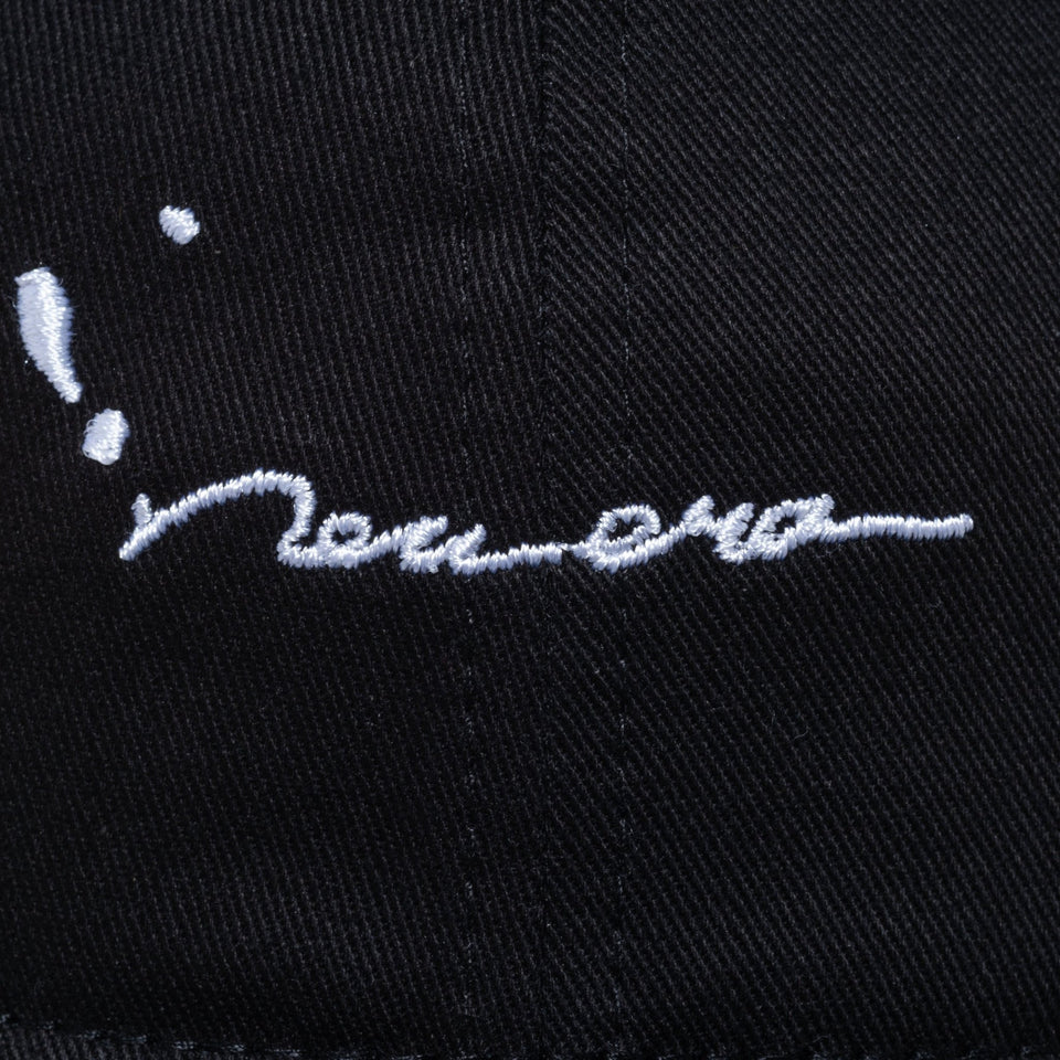 9TWENTY Splash Embroidery スプラッシュエンブロイダリー スクリプトロゴ ブラック × スノーホワイト - 13516045-OSFM | NEW ERA ニューエラ公式オンラインストア