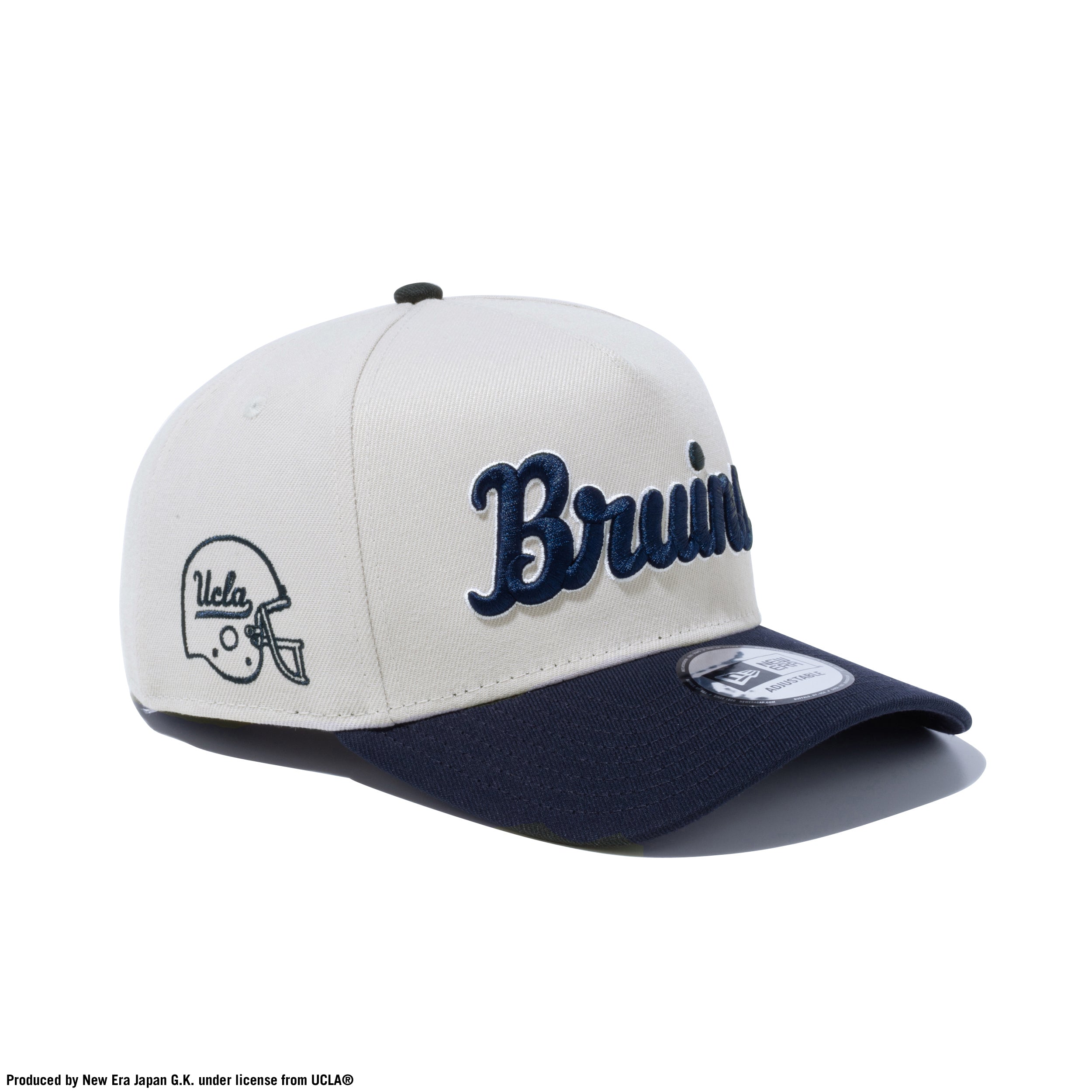 9FORTY A-Frame UCLA Bruins ブルーインズ ストーン × ネイビー スノーホワイト ネイビーバイザー