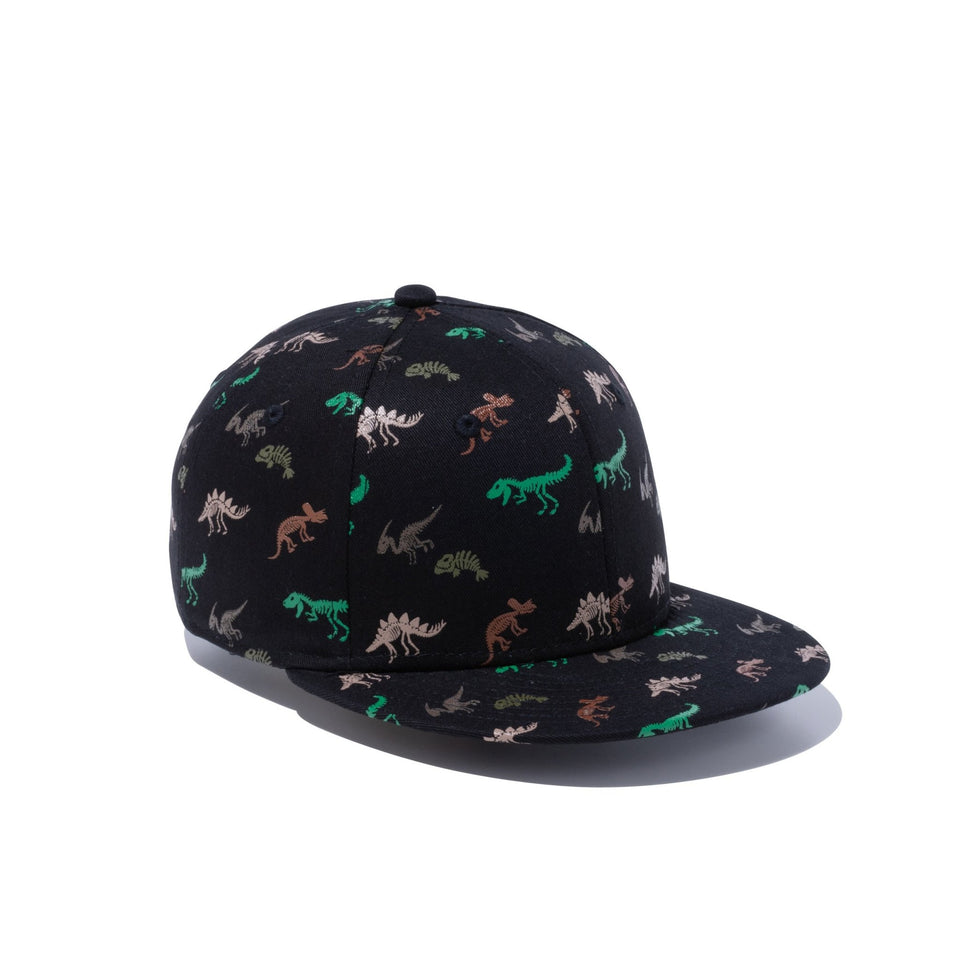 Child 9FIFTY ダイナソー ブラック オールオーバープリント - 12854494-CHLD | NEW ERA ニューエラ公式オンラインストア