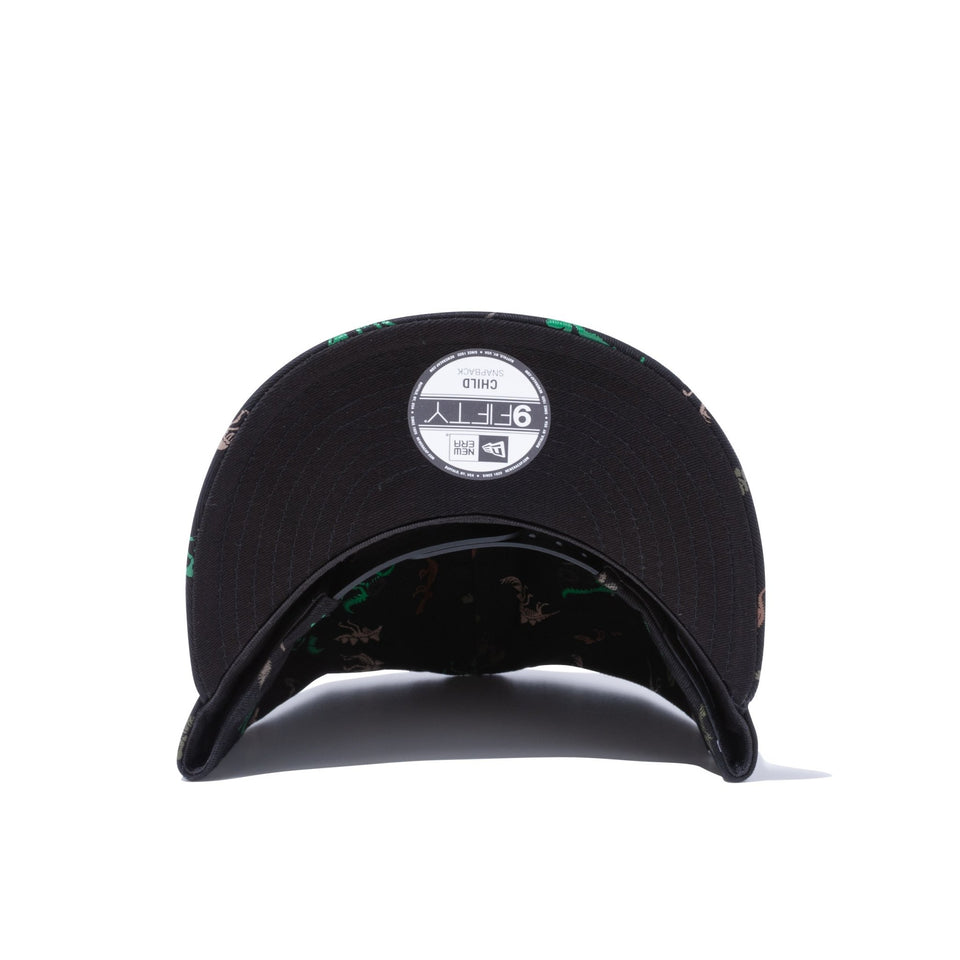 Child 9FIFTY ダイナソー ブラック オールオーバープリント - 12854494-CHLD | NEW ERA ニューエラ公式オンラインストア