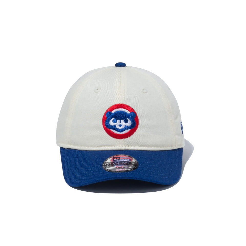 Child 9TWENTY MLB 2-Tone シカゴ・カブス クロームホワイト ライトネイビーバイザー - 13763042-CHLD | NEW ERA ニューエラ公式オンラインストア