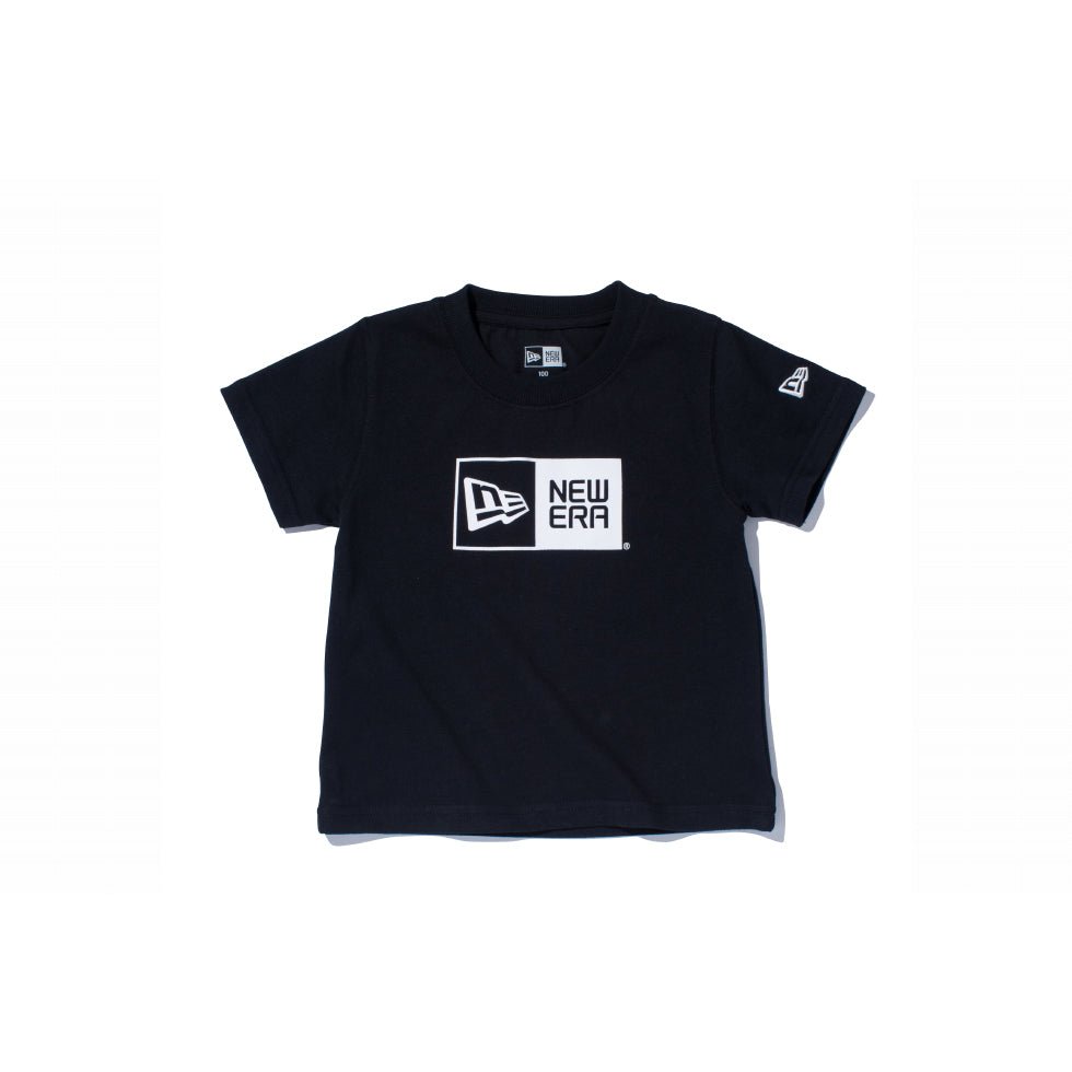 Child コットン Tシャツ ボックスロゴ ブラック × ホワイト