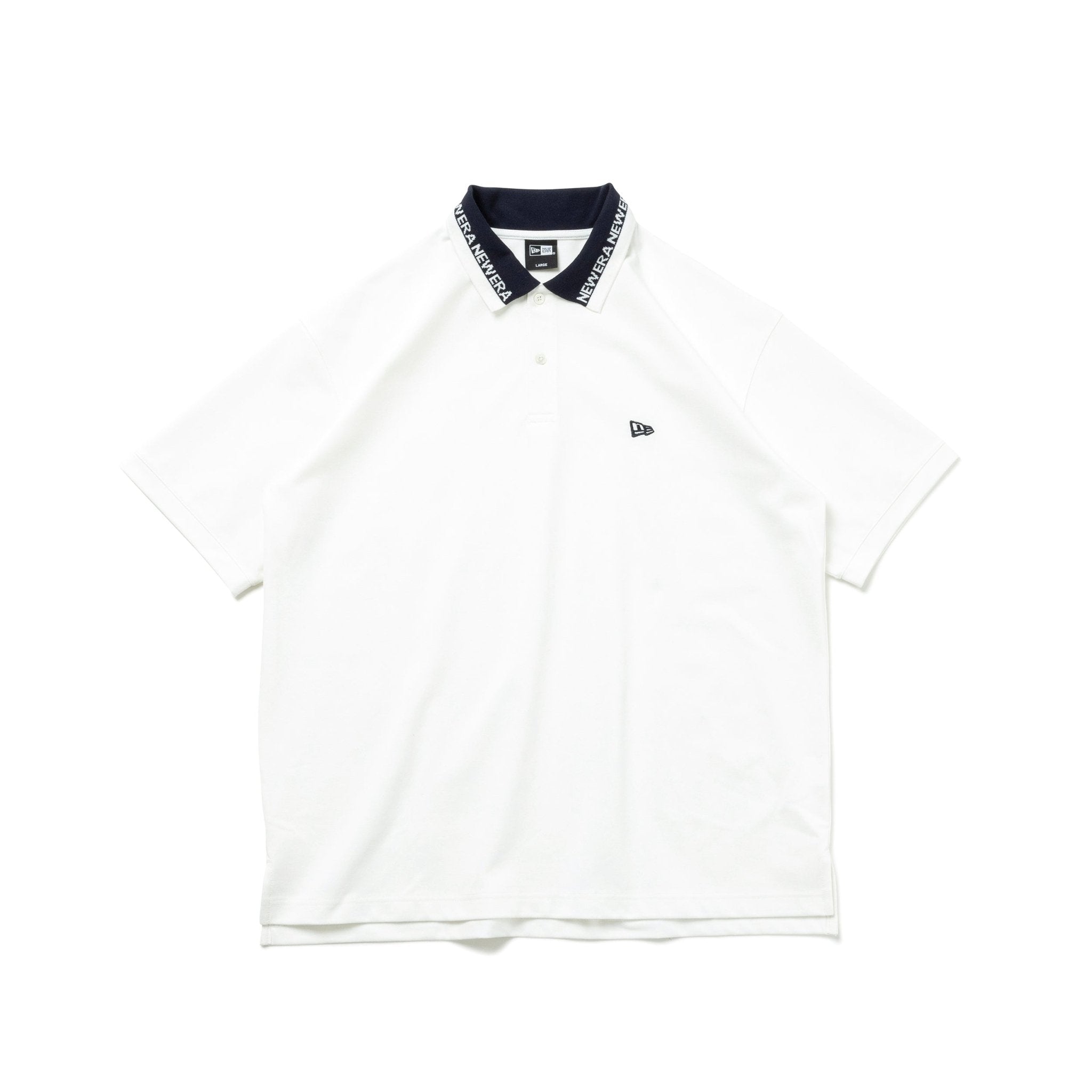 半袖 オーバーサイズド ポロシャツ Collar Logo オフホワイト 
